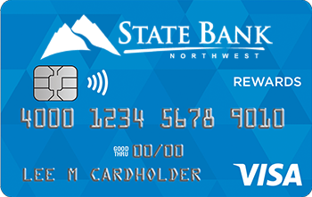 Blue State Bank Northwest VISA Rewards card